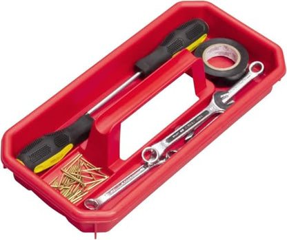Akro-Mils 14-Inch Plastic Toolbox with Removable Tray, Steel Latch & Padlock Eye, Heavy Duty Tool Box for Tools, Crafts, First Aid & Hobby Supplies, 14" x 8" x 8", Made in USA, 6-Pack, Red (09514) - color: Red, size: 6-Pack