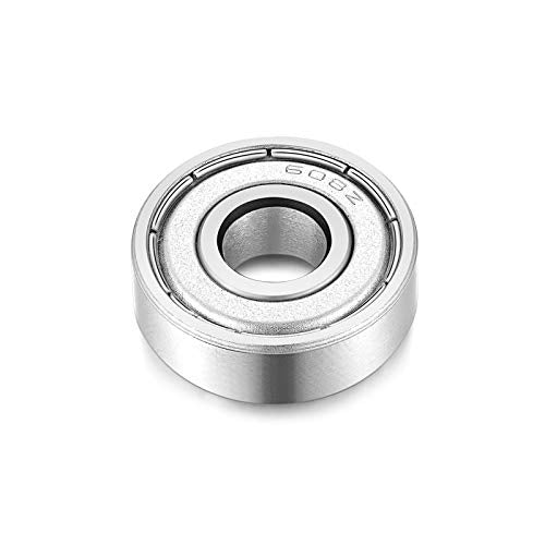 608-Z Shielded Sealed Miniature Skateboard-Bearings - 8x22x7mm, 10 Pcs, Used in Longboard and Scooters Machinery, Roller Skates (10)