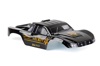 SummitLink Custom Clipless Body Compatible for 1/10 Scale RC Car or Truck BL2S (Truck not Included) (Police Black)