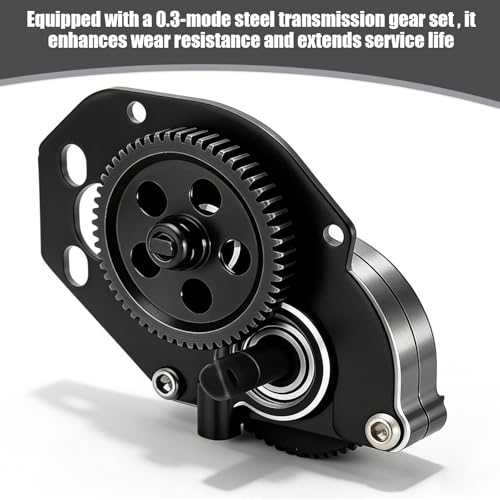 RC Vehicle Transmission Gearboxes for Axial RC Truck 1/24 SCX24 with Steel 0.3 Mod Transmission Gear