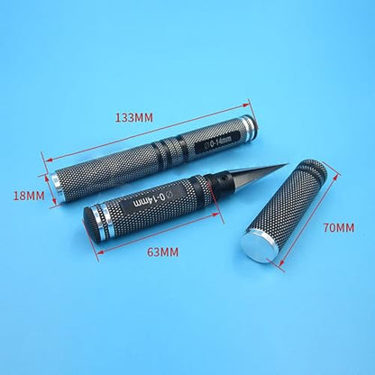 Adjustable 0-14mm Steel Reamer for RC Car Body Boat Propeller Plastic Panel DIY Hole Enlargement Tool(Blue) - color: Blue
