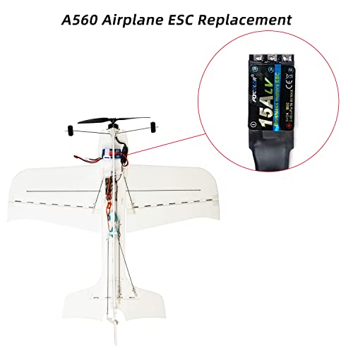 FLYCOLOR 15A ESC RC Brushless Motor Electric Speed Controller | Built-in 5V/2A BEC Support 2S-4S LiPo Battery for Radiolink A560 RC Airplane