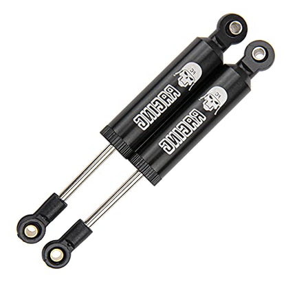 4Pcs Shock Absorber Damper Internal Spring 90mm Aluminum Alloy Shocks Compatible with Axial SCX10 90046 HSP HPI Traxxas TRX4 Redcat 1/10 RC Crawler Car (Black) - color: Black