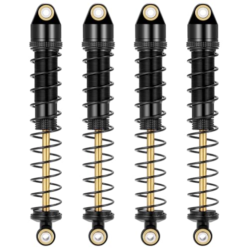4Pcs Rc Metal Shock Absorber Damper For 1/10 CC01 TRX4 Axial SCX10 D90 D110(100MM) - size: 100MM