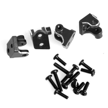 Aluminum Lower Shock Absorber Fixed Mount RC Upgraded Parts for LOSI 1/18 Mini LMT 4X4 Brushed Monster Truck RTR-LOS01026 RC Car, Black - color: Black Lower Shock Fixed Mount