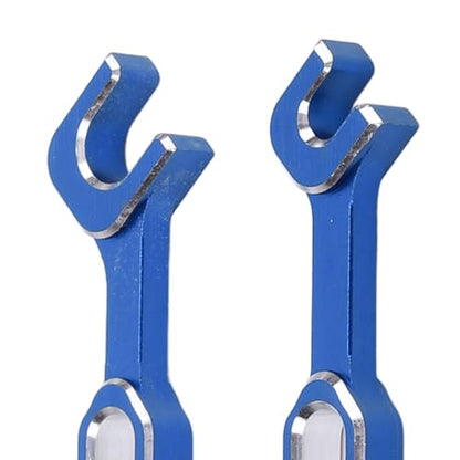 Tyenaza 4Pcs RC Aluminum Alloy Wrench, 3/3.2/3.5/3.7/4/5/5.5/6mm Turnbuckle Nut Ball Joint Remover with Multifunction RC Shock Absorber Plier Repair Tool KitRepair Tool Kit (Blue) - color: Blue