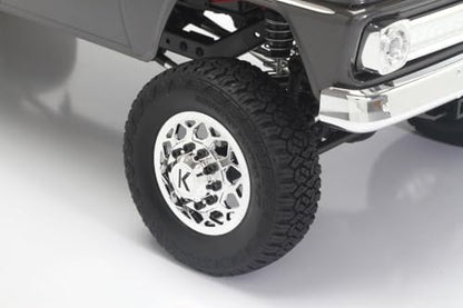 Helidirect CEN Racing Sicario 1/10 RTR 4WD Custom Dually RC Truck DL-Series - Remote Control Car for Adults, Waterproof and All Terrain Capabilities - 1/10 Scale RTR (Grey Titanium) - color: Grey Titanium