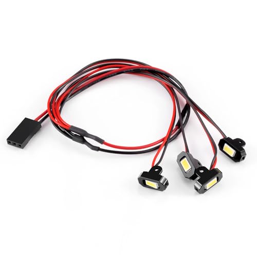 MORLORDY M1.4 RC Rock Lights Kit with Controller - RC Chassis Underglow Lights for SCX24 AX24 FCX24M 1/24 RC Crawler Cars Upgrade Parts - color: M1.4