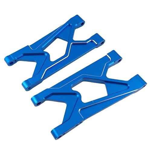 Aluminum Rear Lower Suspension Arms for ARRMA 1/10 Gorgon 2WD (Blue) | 4X2,Monster Truck,ARA330751,CNC Machined,Swing Arms,Heavy Duty,High Strength,Precision Fit,Wear Resistant,RC Upgrade - color: Blue