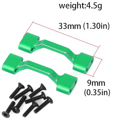 Cross Brace Lower Metal Aluminum for Losi 1/18 Mini LMT 4X4 Brushed Monster Truck，Replacement for LOS211047 Upgrade Parts Cross Brace Set for Losi - LOS01026 1/18 Mini LMT Monster (Green Anodized)