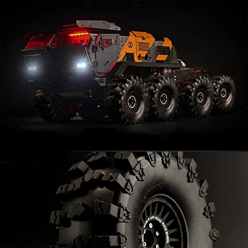 2.2 RC Crawler Tires Soft Rubber Mud Snow Swamper Tyres OD 150mm For 1/10 RC Rock Crawler Car Axial SCX10 90047 D90 TF2 Tamiya CC01 Traxxas TRX4 2.2 inch Beadlock Wheel Rims 4PCS