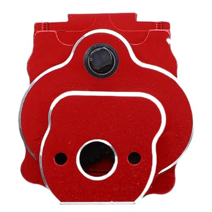 24:1 Complete Transmission Gearbox, CNC Aluminum Alloy RC Crawler Gearbox, Metal Gear Set with 24:1 Reduction Ratio for Ascent - 18 1/18 RC Car Upgrade Part (Red) - color: Red