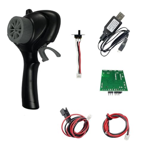 5CH 2.4GHz Transmitter and Receiver Set Compatible with LDRC LD-P06, LD1201 Unimog and 1/10 1/12 1/16 1/18 Scale RC Crawler Cars