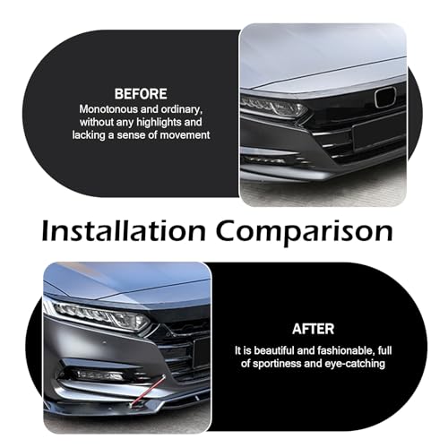 2 PCS Front Bumper Lip Strut Rod, Adjustable 7.87"-10.83" Stainless Steel Bumper Lip Splitter Diffuser Strut Rod, Automotive Reinforcement Tie Bar, Universal for Most Cars (Black) - color: Black