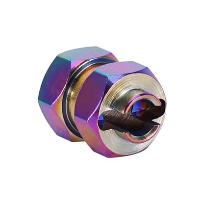 INJORA Rainbow Stainless Steel Wheel Hex Hub +5mm Extenders for 1/24 SCX24