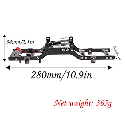 ShareGoo Metal Body Chassis Frame Car Shell Suspension Bracket with 370 Motor kit Compatible with MN Model D90 D91 MN45 MN99 MN99S 1/12 RC Car (Titanium) - color: Titanium