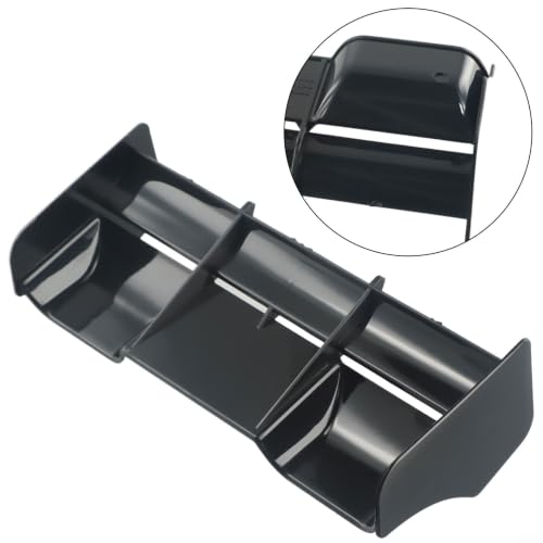 Black Plastic Rear Wing for 1:8 Buggy RC Car, 8.27x3.23 Inch Off-Road Truck Body Part Accessory