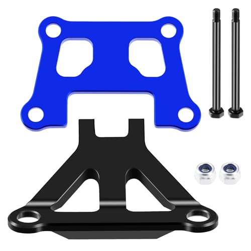 Aluminum Front Bulkhead Mount Strengthenfor Tra-xxas 1/16 Mini Maxx | 4WD RTR Brushless Monster Truck Upgrades Blue Front Bumper Support Mount - color: Blue