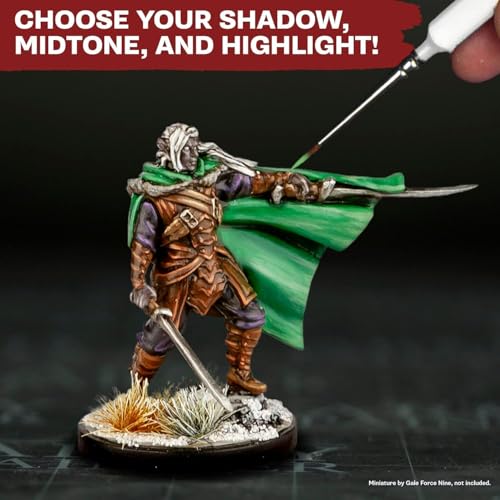 The Army Painter, Warpaints Flexible Triad Plus+: Deep Greens 7x18ml | Colori acrilici hobby di qualità miniatura, per Dungeons and Dragons (DnD) e Warhammer - color: Deep Greens