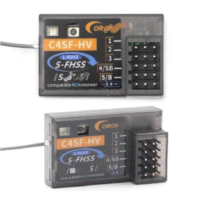 Corona C4SF C4SF-HV 2.4GHz 4 Channels S-FHSS/FHSS SBUS Compatible Receiver for FUTABA S-FHSS FHSS 3PV/7PX/4PLS/4PV/7PX/4PX etc Models Parts (2PCS C4SF-HV) - style: 2PCS C4SF-HV