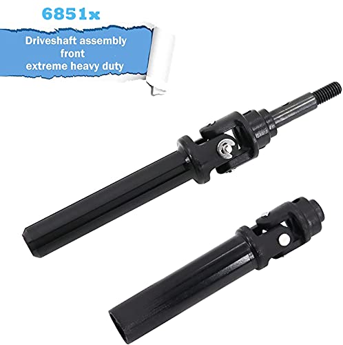 6851x Replacement Compatible with Traxxas Slash 4X4 and Stampede 4X4 Models Front Heavy Duty Driveshaft Assembly