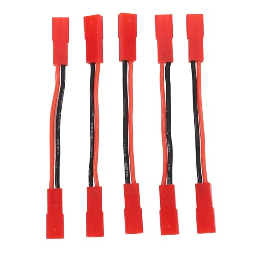 JST Female to JST Female Connector,5Pcs 22AWG 2 Inch RC Motor ESC Conversion Cable Plug Wire Adapter Electronic ESC Motor Extension Cable for RC Car Boat Accessories