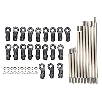 Yinhing RC Metal Link Tie Rod Pull Rod Set with End Balls for 313Mm Wheelbase 10 RC Car High Design for Improved Performance and Enhanced Control in Adventures