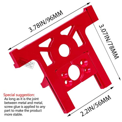 Aluminum Bearing Motor Mount Upgrades Part for 1/10 Slash 4x4 4WD Lcg.Red - color: Red(for 1/10)