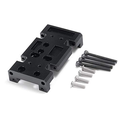 Metal Transmission Gearbox Center Skid Plate Upgrade Parts | For 1/10 Axial SCX10 D90 D110 TF2, RC Crawler Car