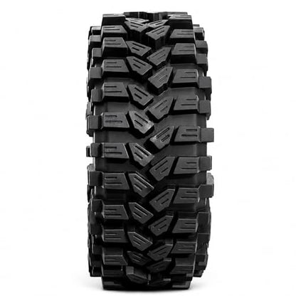 REDSPIDER 1.9" RC Crawler Tires, High-Grip Rubber Replacement Tires OD 120MM for 1/10 RC Crawler SCX10, TRX4, D90, Redcat Gen8, Off-Road Mud Terrain Tires (Set of 4)