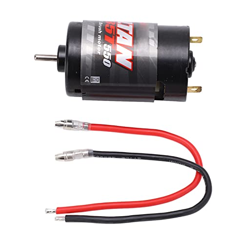 550 Brushed Motor with 320A Two Way Brushed ESC Combo for RC Crawler High Efficiency Power System Reliable Forward Reverse Control Fit for TRX4 Axial SCX10 and Compatible with Most 1 10 Scale Crawlers