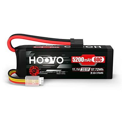 HOOVO 3S LiPo Battery 11.1V 5200mAh 60C TR Plug Softcase RC Battery | for RC Car RC Truck Airplane Helicopter Boat Racing RC Hobby