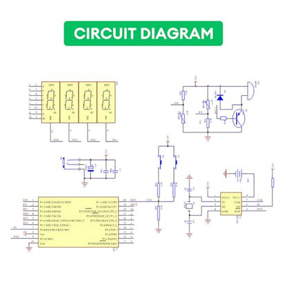 DIY Digital Kit, Soldering Practice Electronics Alarm Clock Soldering Project, Transparent Case, with PCB, Digital Display, with Adjustable Brightness for Beginners & STEM Learning - color: Diy Digital Kit
