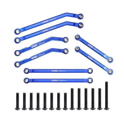 High Clearance 4 Links Set Aluminum Linkage for Traxxas 1/18 TRX4M Upgrade Parts RC Crawler Car (Dark Blue) - color: Dark Blue