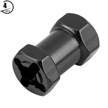 RC Wheel Spacer, Durable 4pcs Metal Hex Hub Extension Adapter for RC Trucks Buggies Crawlers Off-Road Models