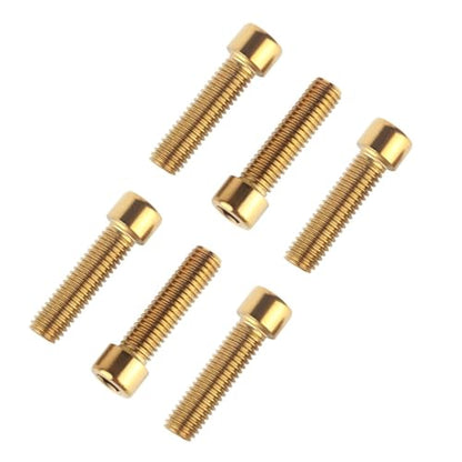 6Pcs Bike Screws M6x10 12 16 18 20 25 30 35mm Stainless Steel Socket Head Cap Allen Hex Bolt (Gold, M6 x30mm) - color: Gold, size: M6 x30mm