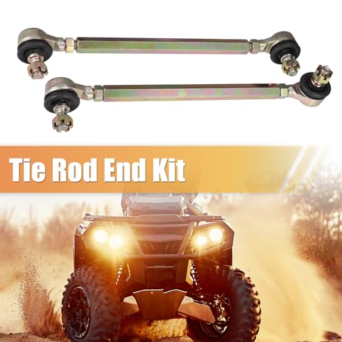 ACROPIX 18cm 7.09" Steering Tie Rod End Tie Rod Link Fit for 50cc 70cc 90cc 110cc 125cc 150cc ATV Quad Four Wheeler with Ball Joint Accessories - Pack of 2 - size: 180mm