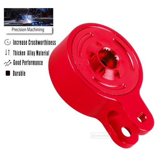 RC Direct Mount Servo Saver 23T Spline Upgrades Part for 1/10 Big Rock 3S BLX,Granite/Senton/Vorteks 3S BLX &Mega550,Kraton/Outcast 4S BLX,Alloy Servo,Replace ARA340181,Red - color: Red(1set)