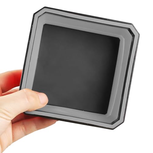 Collapsible Magnetic Parts Tray Set, Silicone Foldable Square Tool Bowls for Screw, Nuts & Small Metal Parts, Dual-Sided Magnet Base Auto Tool Organizer, Universal for Vehicles (Gray) - color: Gray