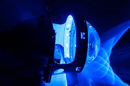 iJDMTOY Ultra Blue 15-SMD LED Accent Ambient Lighting Kit Compatible with Car Motorcycle Projector Lens Demon Eye Retrofit - color: Blue