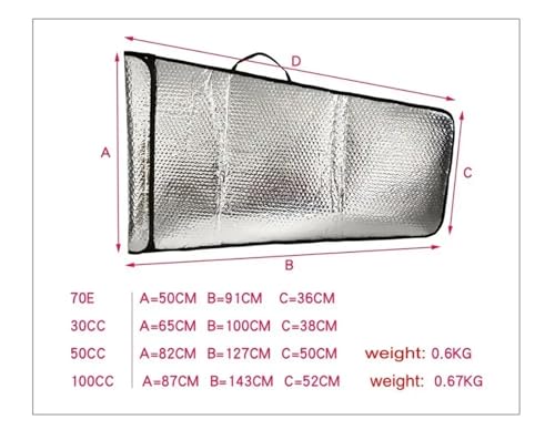 Bubble Layer Protection Wing Tote Bag Pack for 70E 30cc 50cc 100cc RC Airplane Model Silver Can - color: For 30e and Smaller