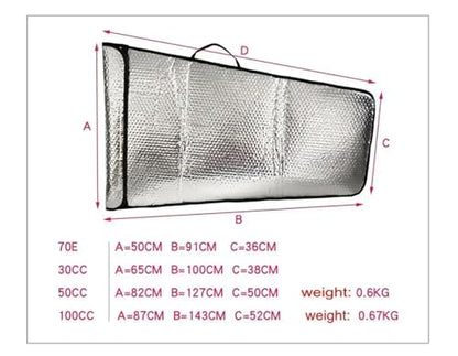 Bubble Layer Protection Wing Tote Bag Pack for 70E 30cc 50cc 100cc RC Airplane Model Silver Can - color: For 100cc Plane