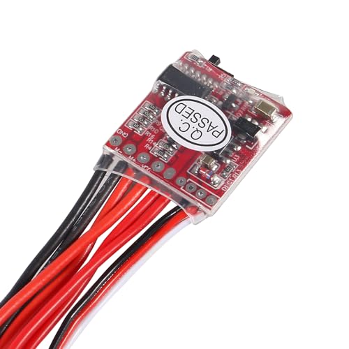 4Pcs 20A Brushed ESC Motor Speed RC 2KHz Forward Reverse Brush Brake 4.8V-8.4V Electric Speed Controller for DIY RC Car Truck Boat Remote Control - size: 4pcs