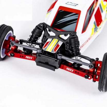 Nexx Racing Aluminum Caster Blocks - Remote Control Car, RC Car Upgrade Parts for Losi RC Car Micro-B 2WD Brushed Mini RC Buggy 1/24 Scale (RED | NX-462-R) - color: Red | Nx-462-r