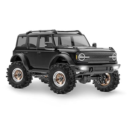 1.3" Beadlock Wheels and Tires 64mm (2.52in) for SCX24 TRX4M 1/18 1/24 RC Crawlers – Aluminum Rims, Soft Rubber Tires with Foam Inserts, Easy-Install Upgrade Parts (Bronze 205) - color: Bronze 205