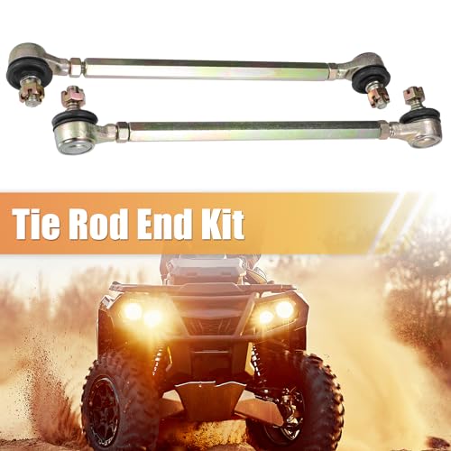ACROPIX 20cm 7.87" Steering Tie Rod End Tie Rod Link Fit for 50cc 70cc 90cc 110cc 125cc 150cc ATV Quad Four Wheeler with Ball Joint Accessories - Pack of 2 - size: 200mm