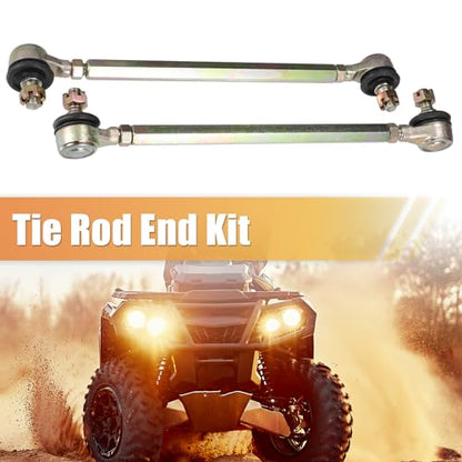 ACROPIX 21cm 8.27" Steering Tie Rod End Tie Rod Link Fit for 50cc 70cc 90cc 110cc 125cc 150cc ATV Quad Four Wheeler with Ball Joint Accessories - Pack of 2 - size: 210mm
