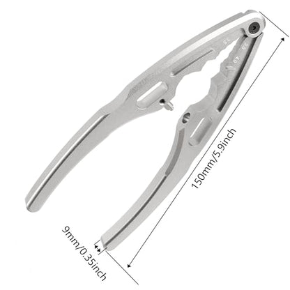 Universal RC Multi Shock Shaft Pliers W/Ball End Multi-Function Clamp Tools for All 1/8 1/10 1/12 1/14 1/16 1/18 Scale Cars Trucks (Silver)