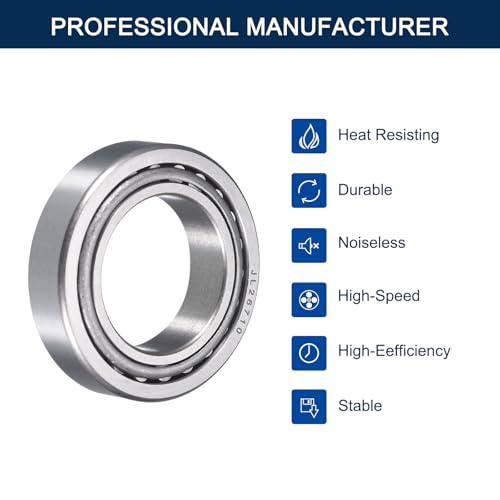JL26749/10 Tapered Roller Bearing Cone and Cup Set | 1.75" Bore 3.265" OD 0.9374" Cup Width, Chrome Steel Taper Bearings Set, ABEC-3 - size: JL26749/JL26710