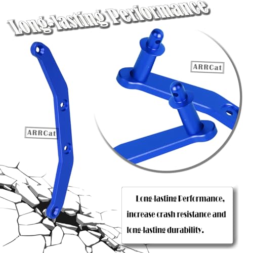 for 1/10 Slash 4X4 VXL/Stampede 4X4 VXL,Aluminum Body Mount Post Set,Front & Rear Body Post Extensions,RC Upgrades Parts Hops Up for Slash/Stampede 4X4 VXL,Replace #6815R,Navy Blue